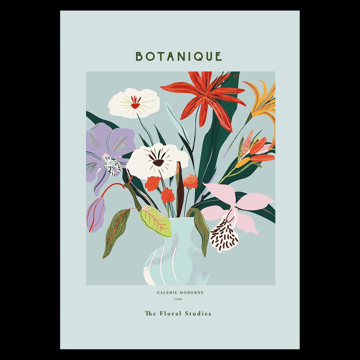 Botanique No. 2 Plakat 30x42 cm (A3) / Sort egetræ