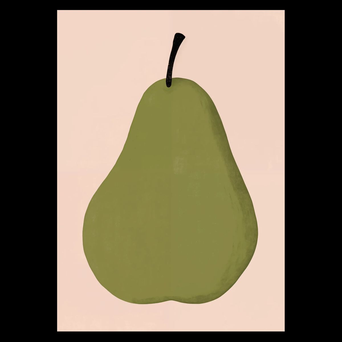 Pear No. 2 Plakat 60x84 cm (A1) / Hvid Egetræ