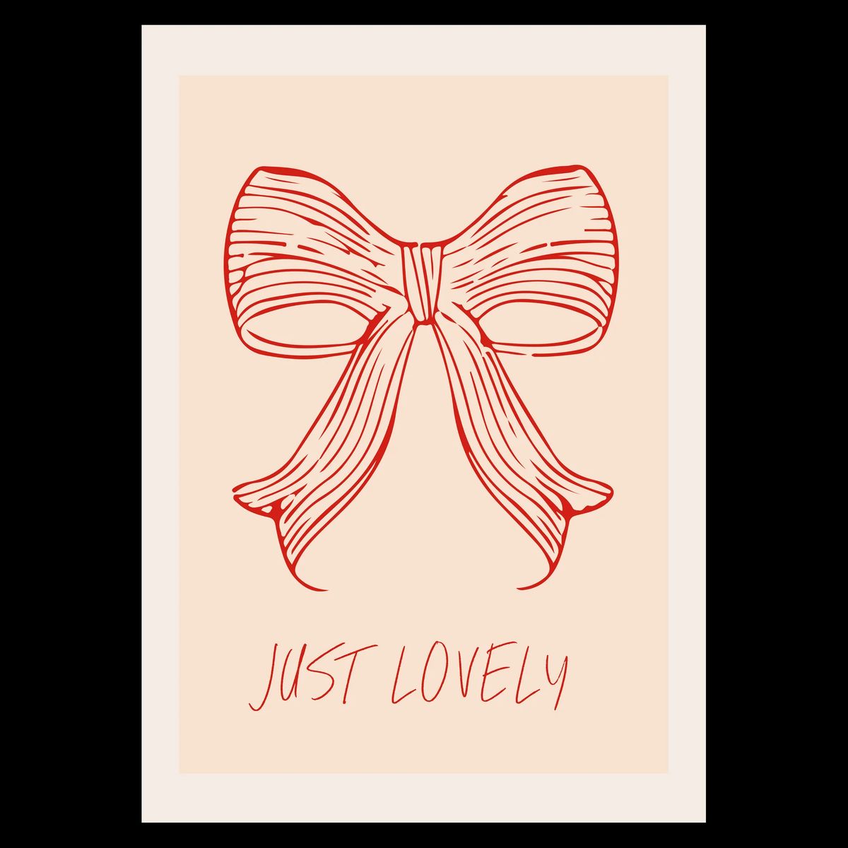 Just Lovely Plakat 35x50 cm (B3) / Egetræ