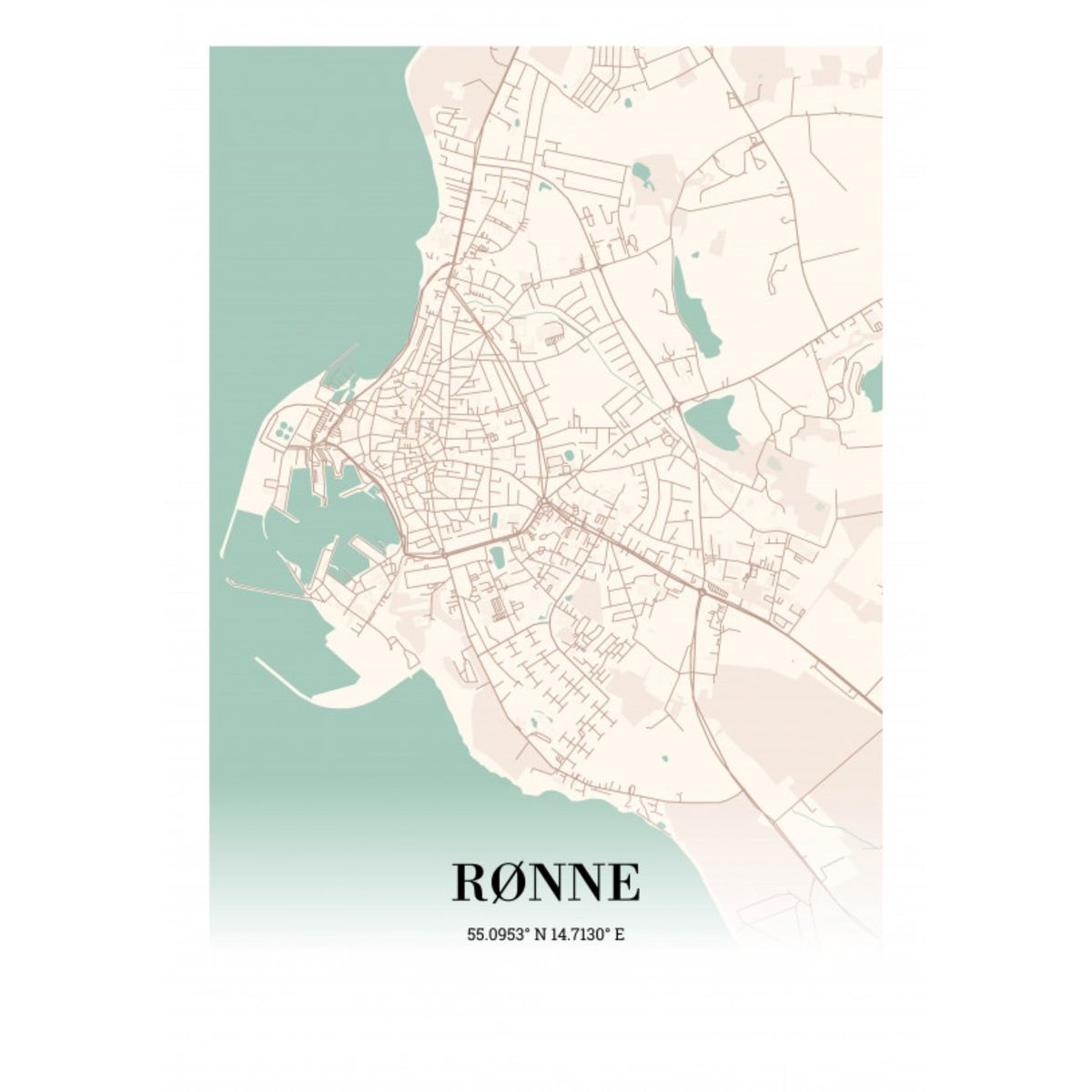 Rønne 35x50 cm (B3)