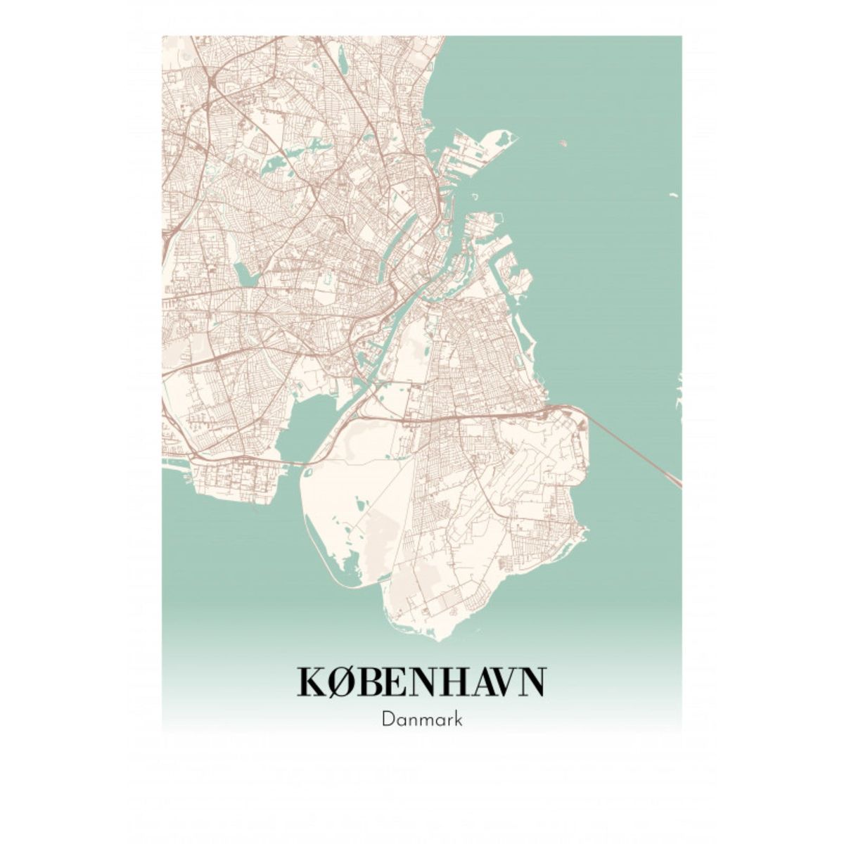 København - Danmark 35x50 cm (B3)