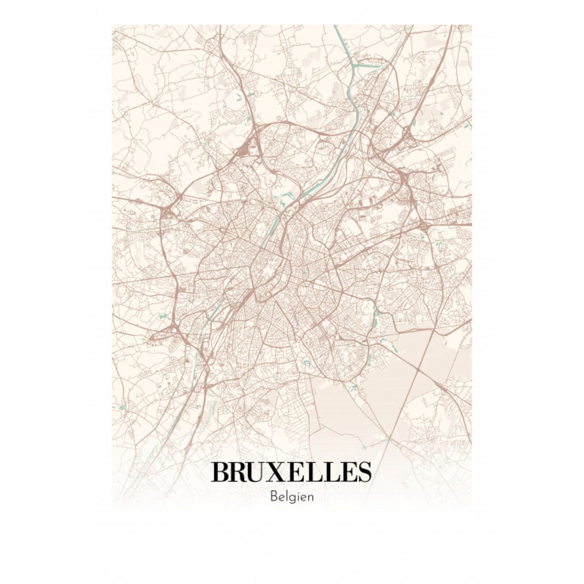 Bruxelles - Belgien 50x70 cm (B2)