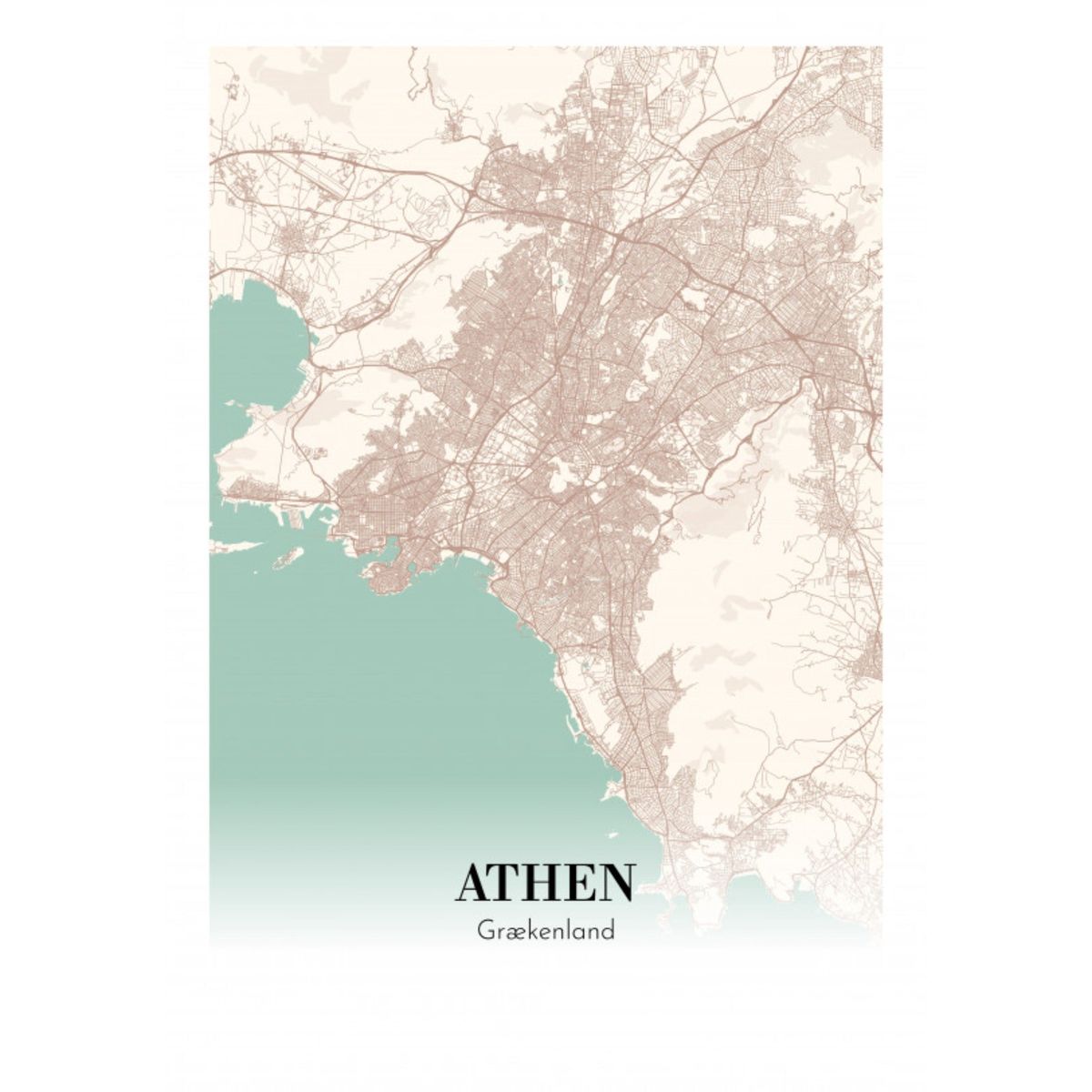 Athen - Grækenland 35x50 cm (B3)