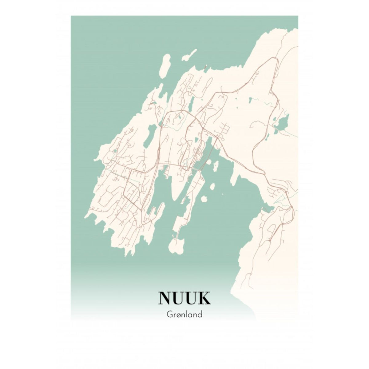 Nuuk - Grønland 21x30cm (A4)