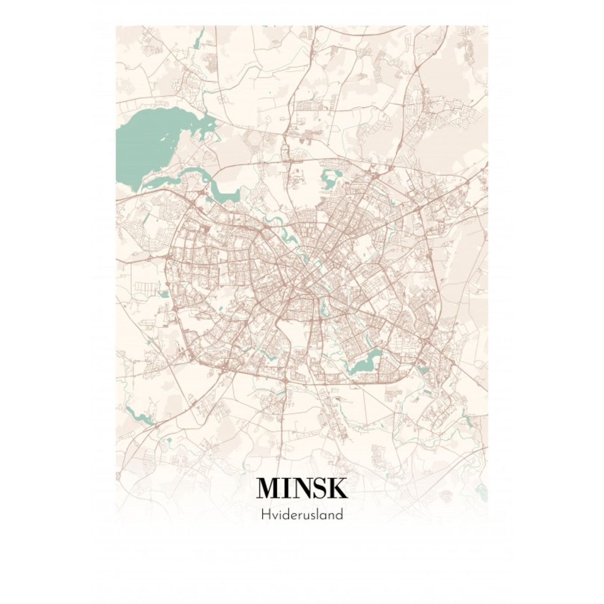 Minsk - Hviderusland 35x50 cm (B3)