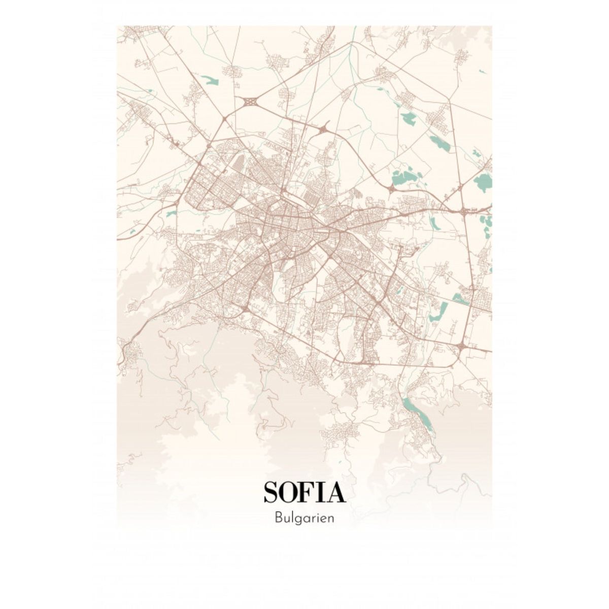 Sofia - Bulgarien 70x100 cm (B1)