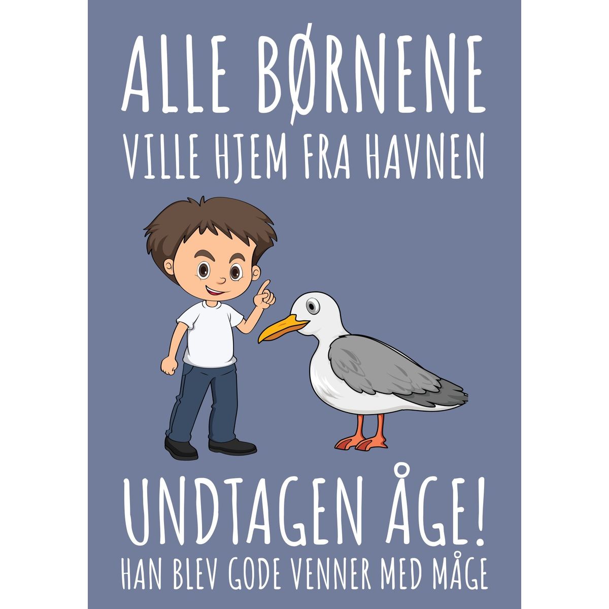 Alle Børnene - Måge Åge 60x84 cm (A1)