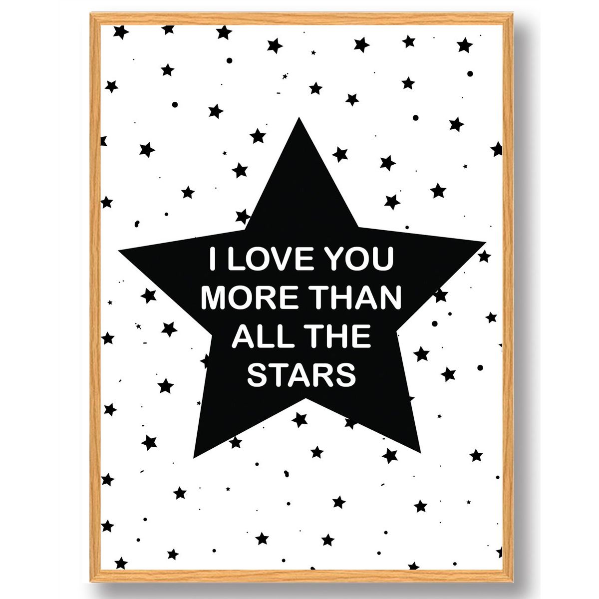 I LOVE YOU MORE... - plakat (Størrelse: L - 50x70cm (B2))