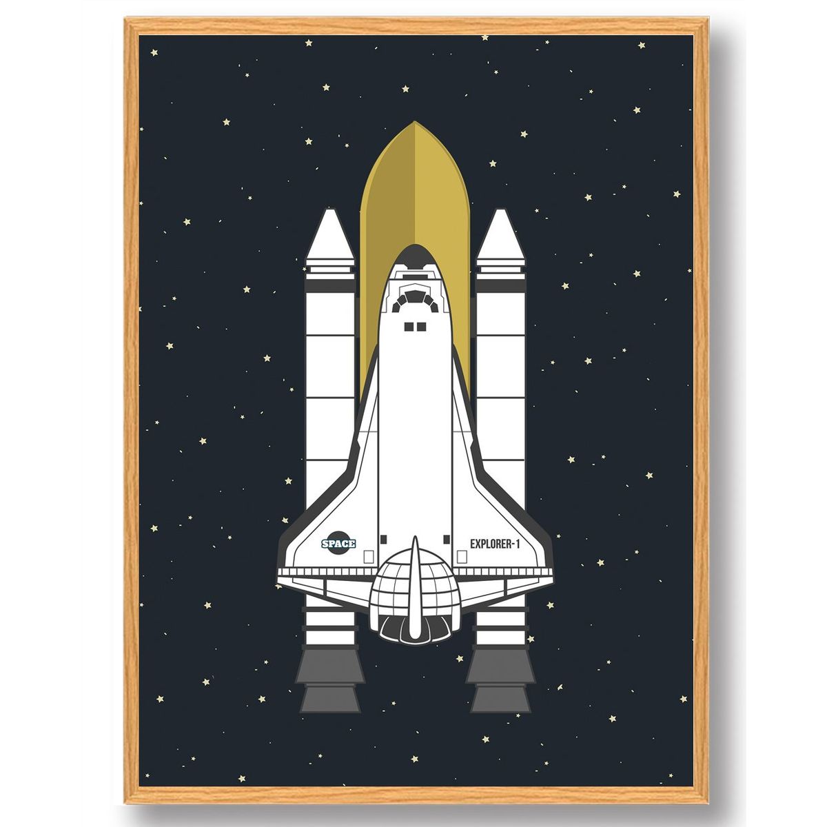 Spaceship - plakat (Størrelse: L - 50x70cm (B2))