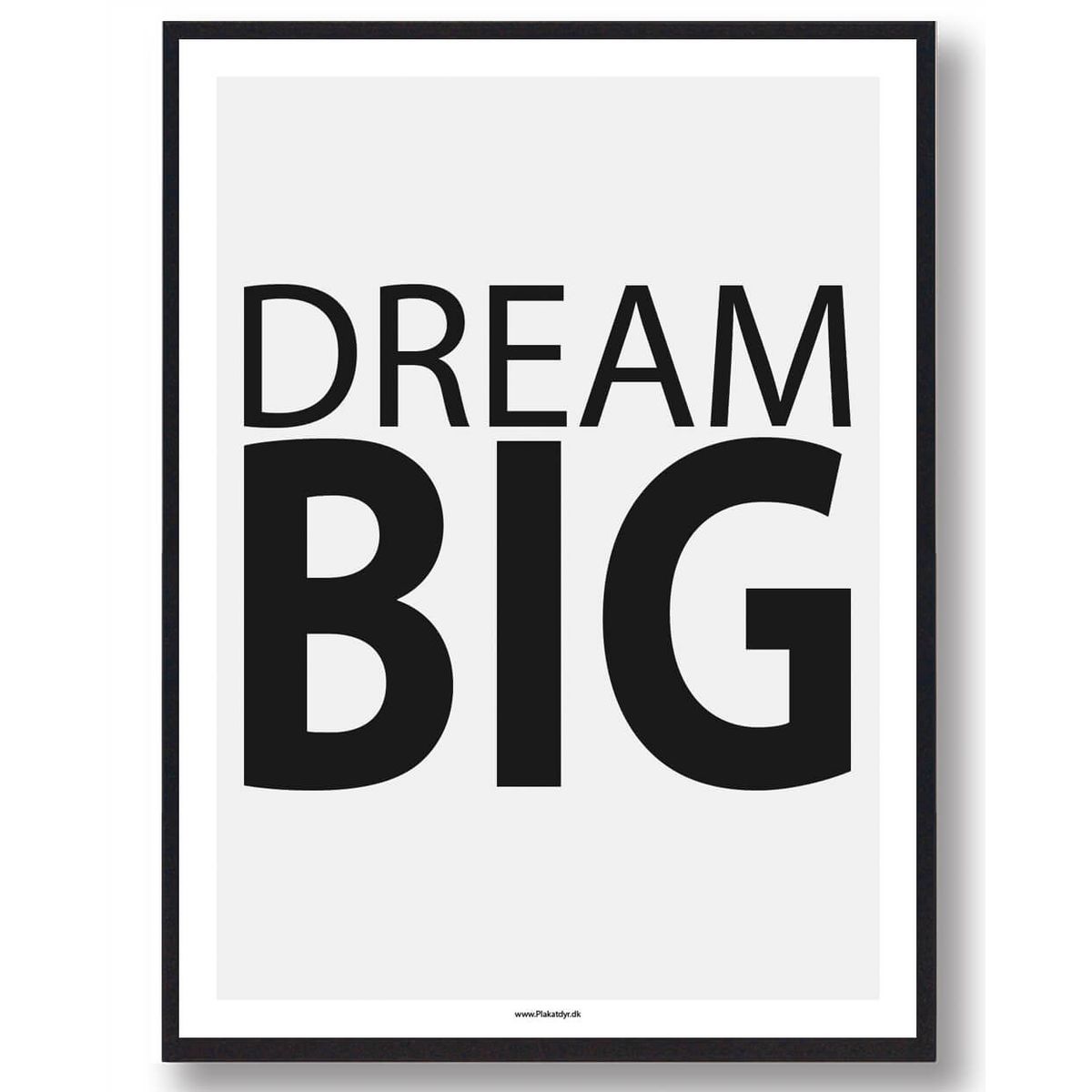 DREAM BIG - gamerplakat (Størrelse: L - 50x70cm (B2))