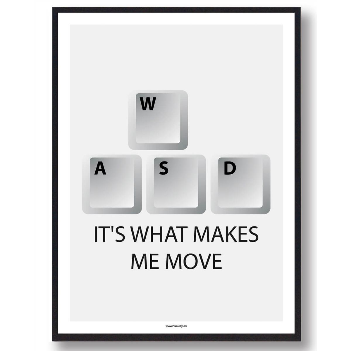 IT'S WHAT MAKES ME MOVE - gamerplakat (Størrelse: L - 50x70cm (B2))