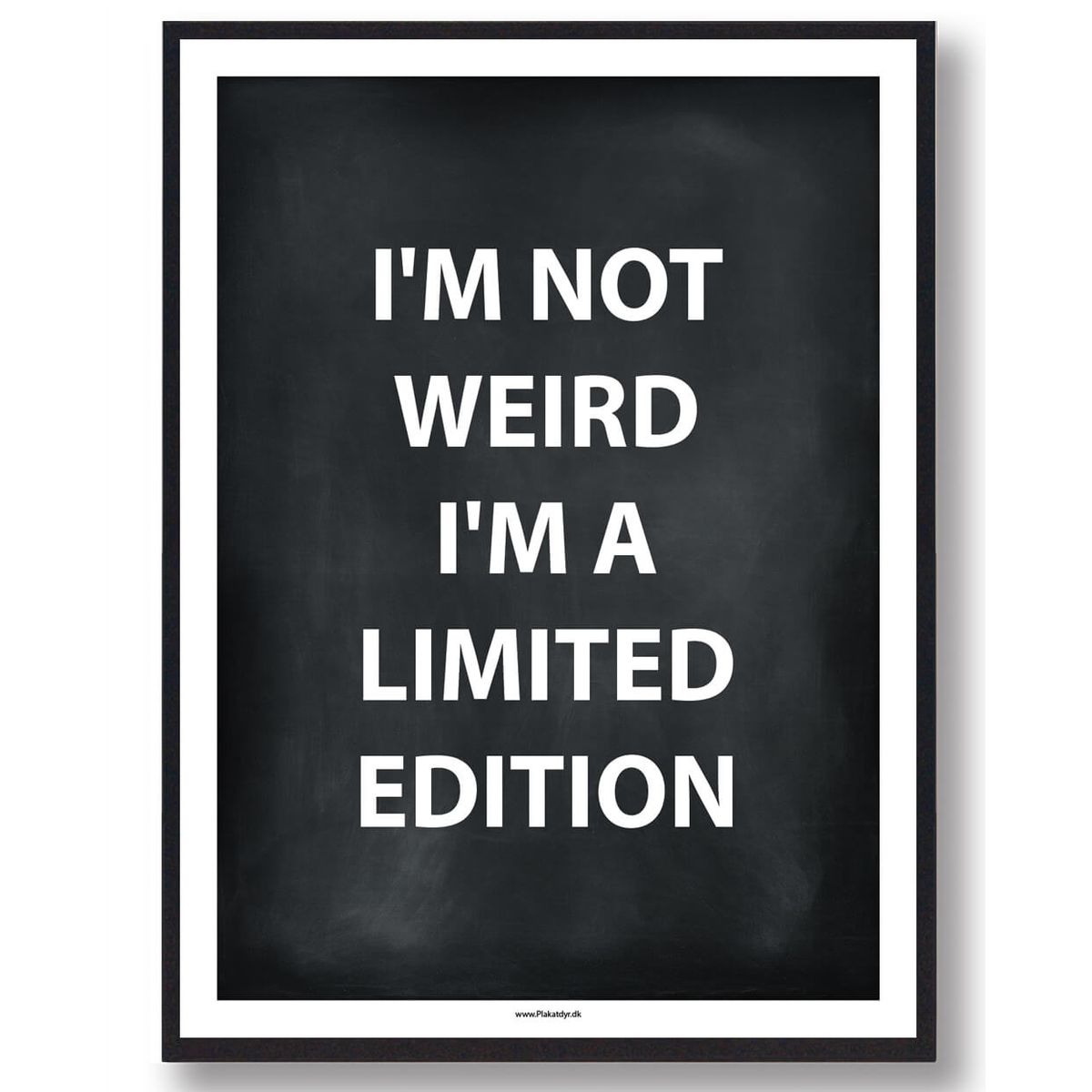 I'M A LIMITED EDITION - gamerplakat (sort) (Størrelse: L - 50x70cm (B2))