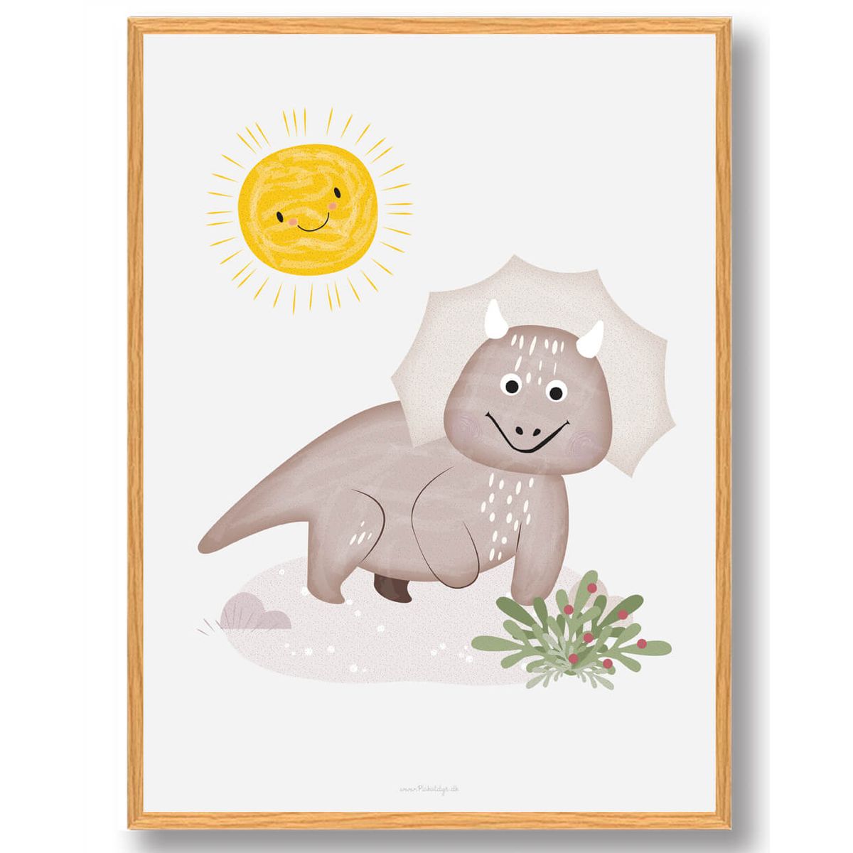 Dinosaur plakat (Størrelse: L - 50x70cm (B2))