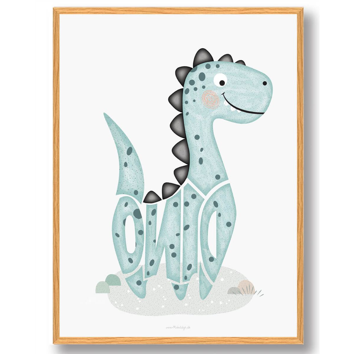 Dinosaur plakat (Størrelse: L - 50x70cm (B2))