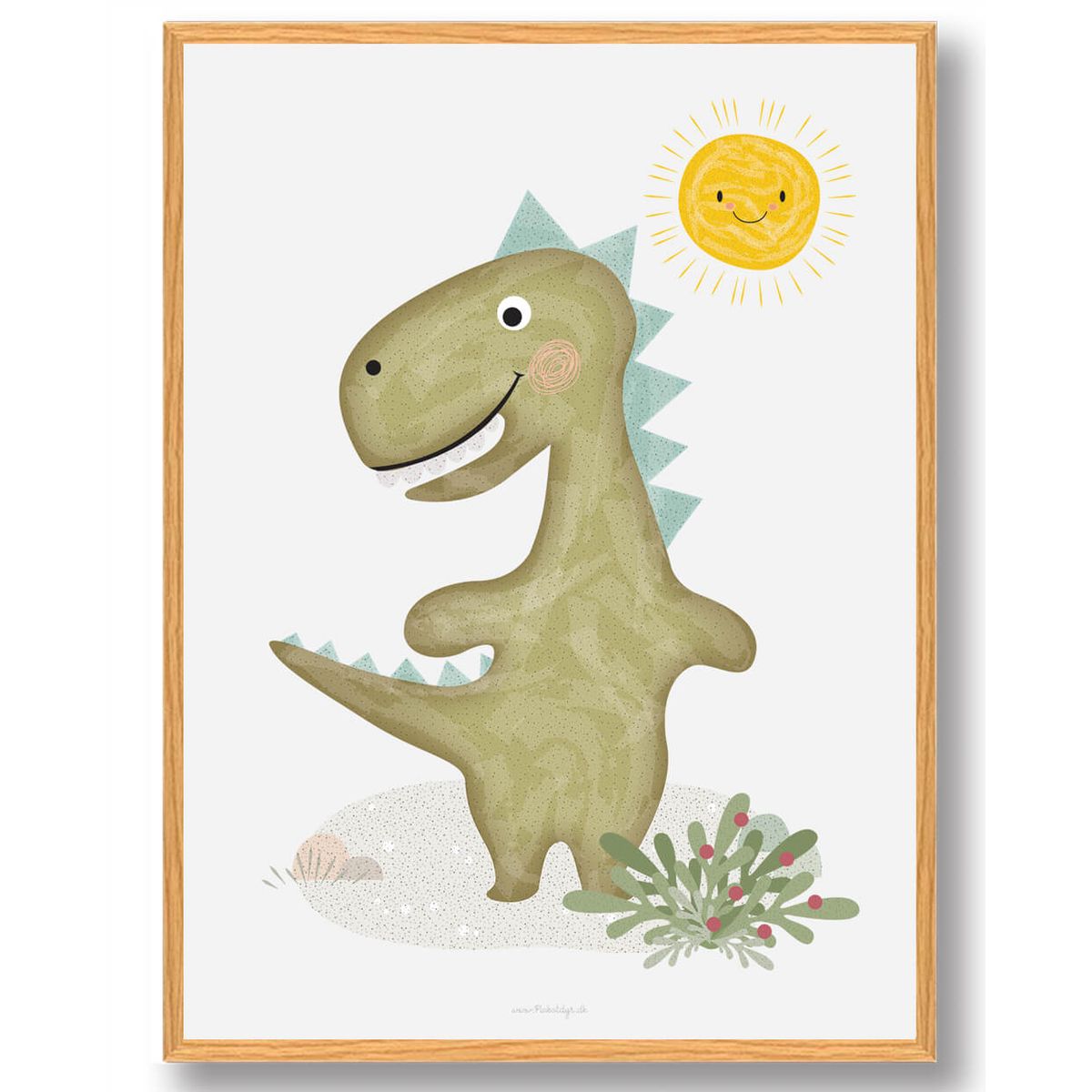 Dinosaur plakat (Størrelse: L - 50x70cm (B2))