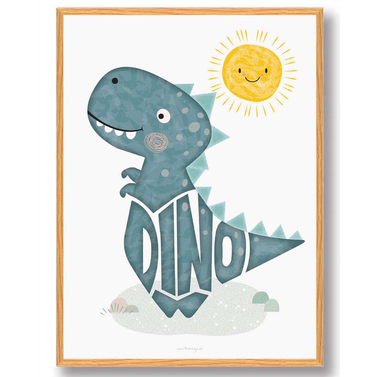 Dinosaur plakat (Størrelse: L - 50x70cm (B2))