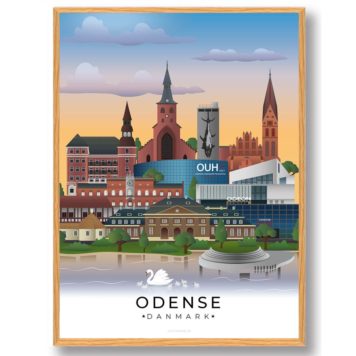 Odense plakat (RESTPARTI) (Størrelse: L - 50x70cm (B2))