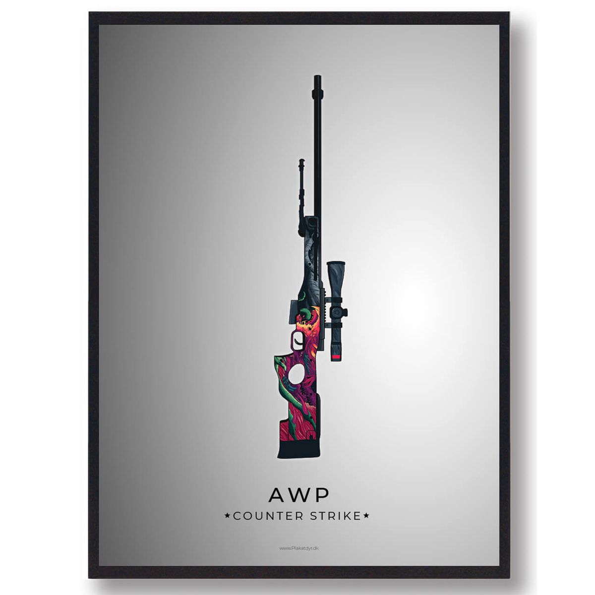 AWP - CS gamerplakater (Størrelse: L - 50x70cm (B2))