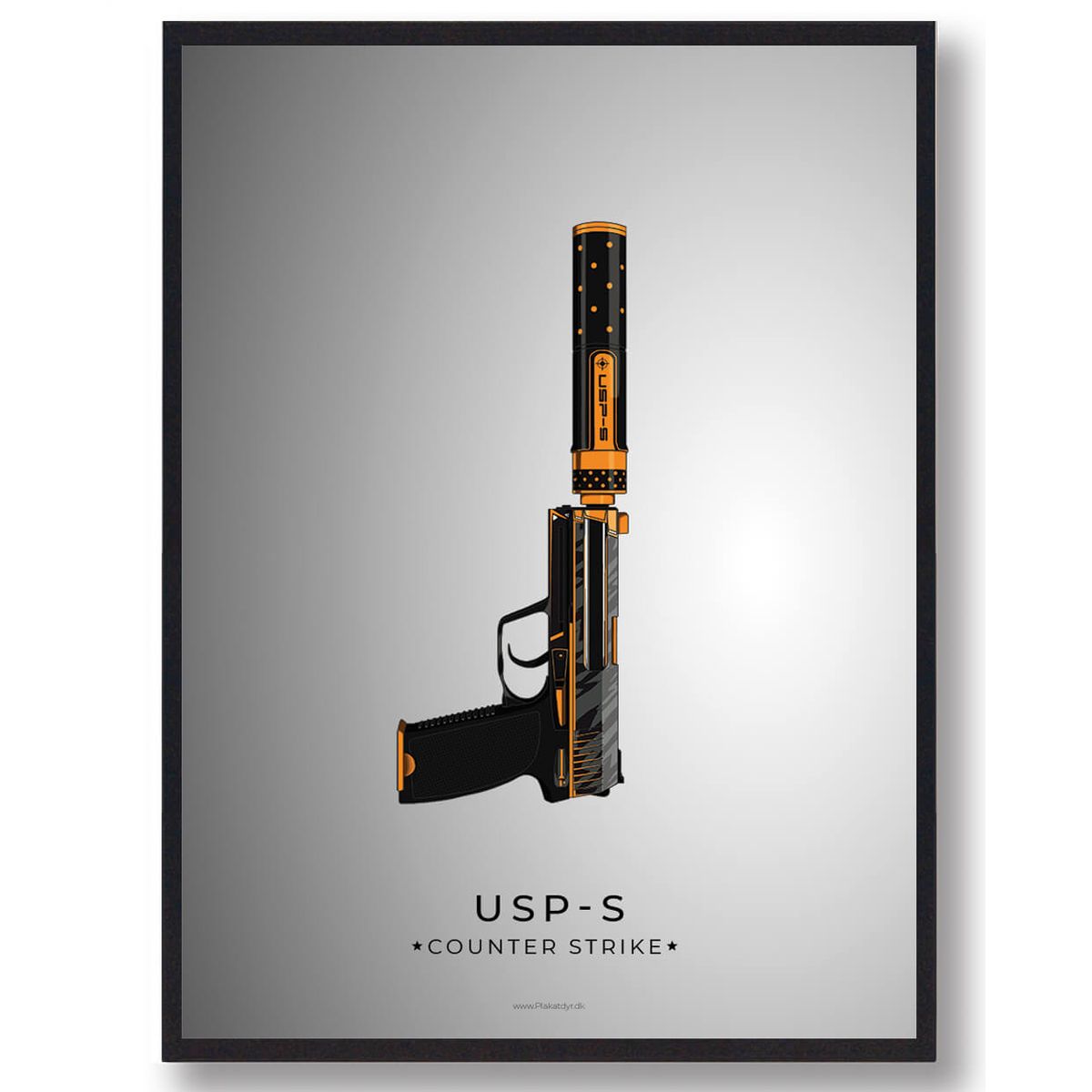 USP-S - CS gamerplakater (Størrelse: L - 50x70cm (B2))