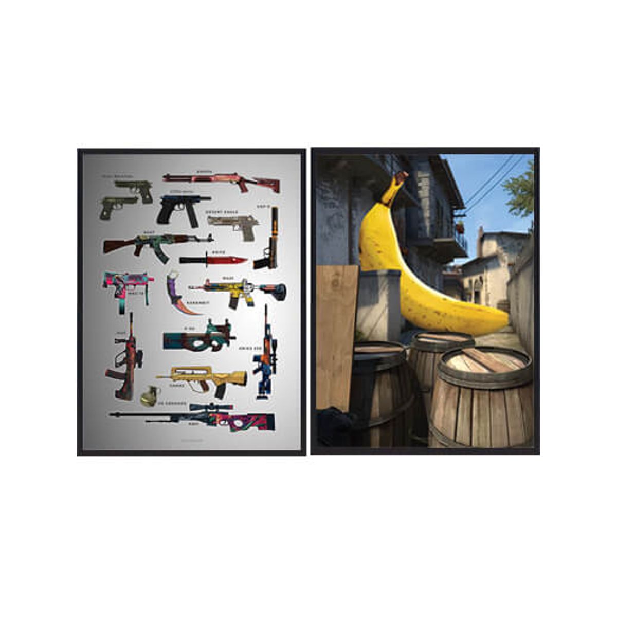 CSGO plakatsæt (Størrelse: L - 50x70cm (B2))