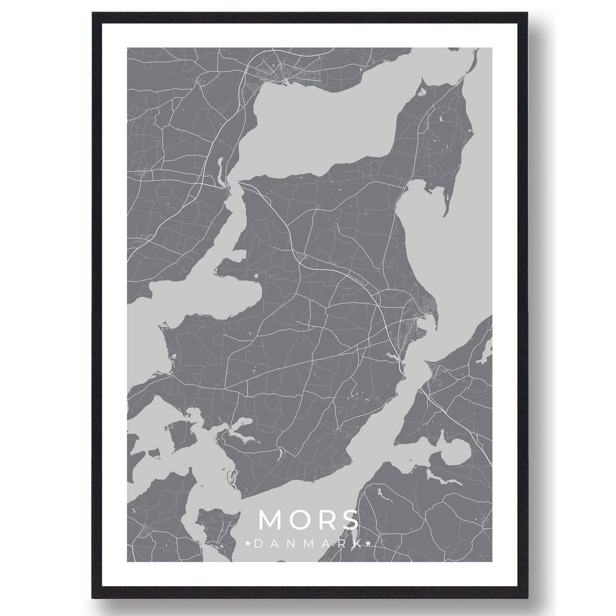 Mors plakat - grå (Størrelse: L - 50x70cm (B2))