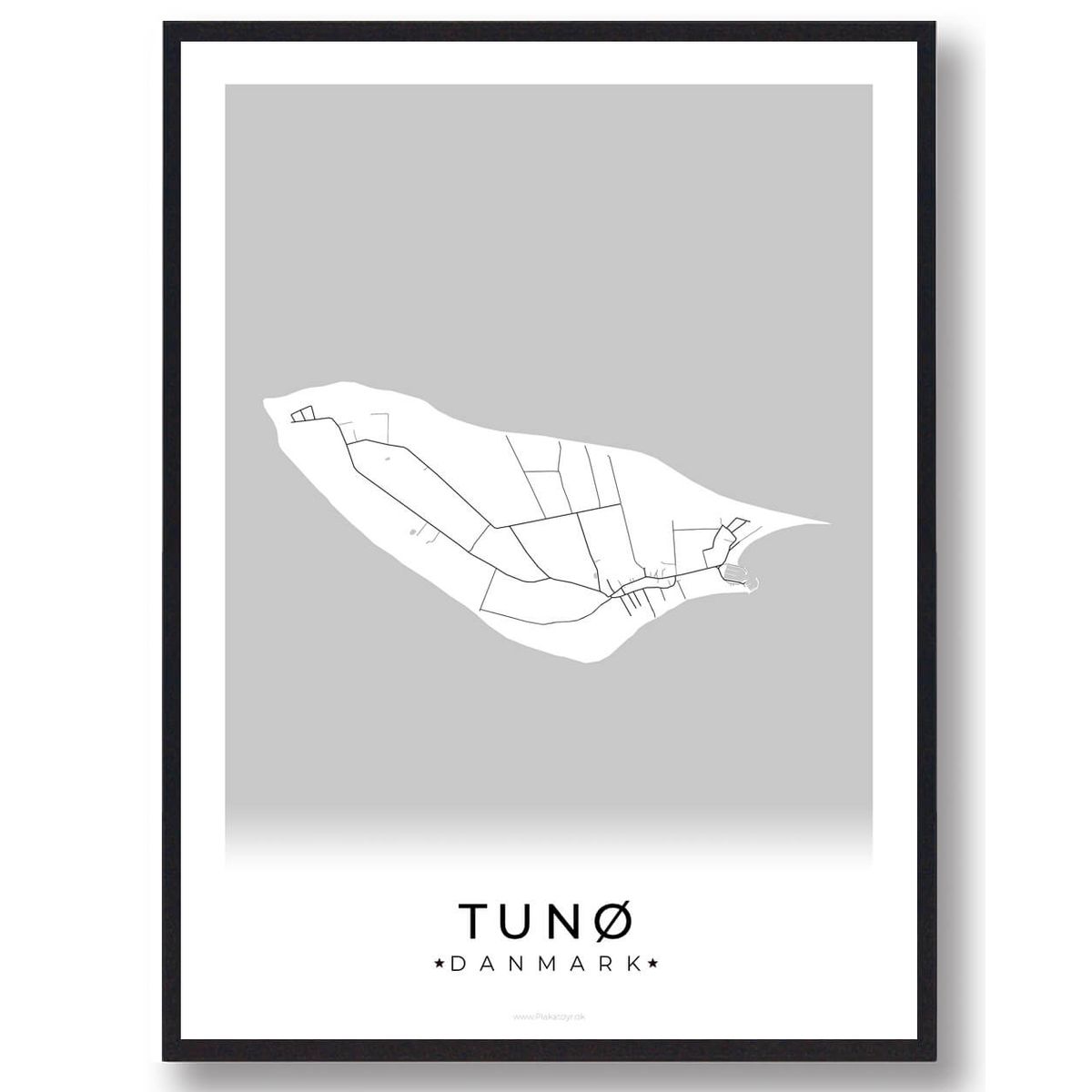 Tunø plakat (Størrelse: L - 50x70cm (B2))