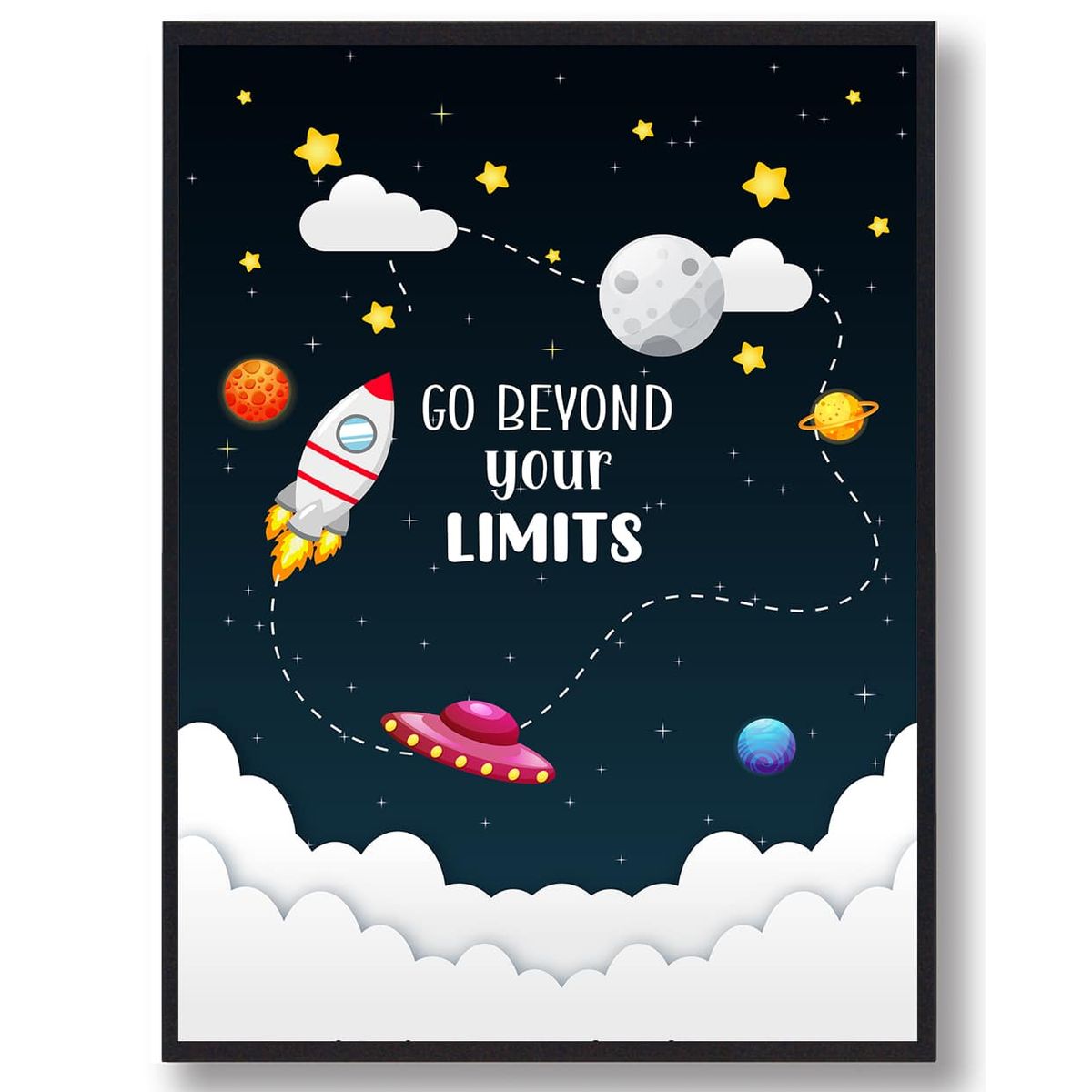 Go beyond your limits - plakat (Størrelse: L - 50x70cm (B2))