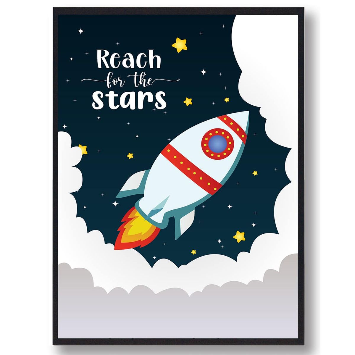 Reach for the stars - plakat (Størrelse: L - 50x70cm (B2))