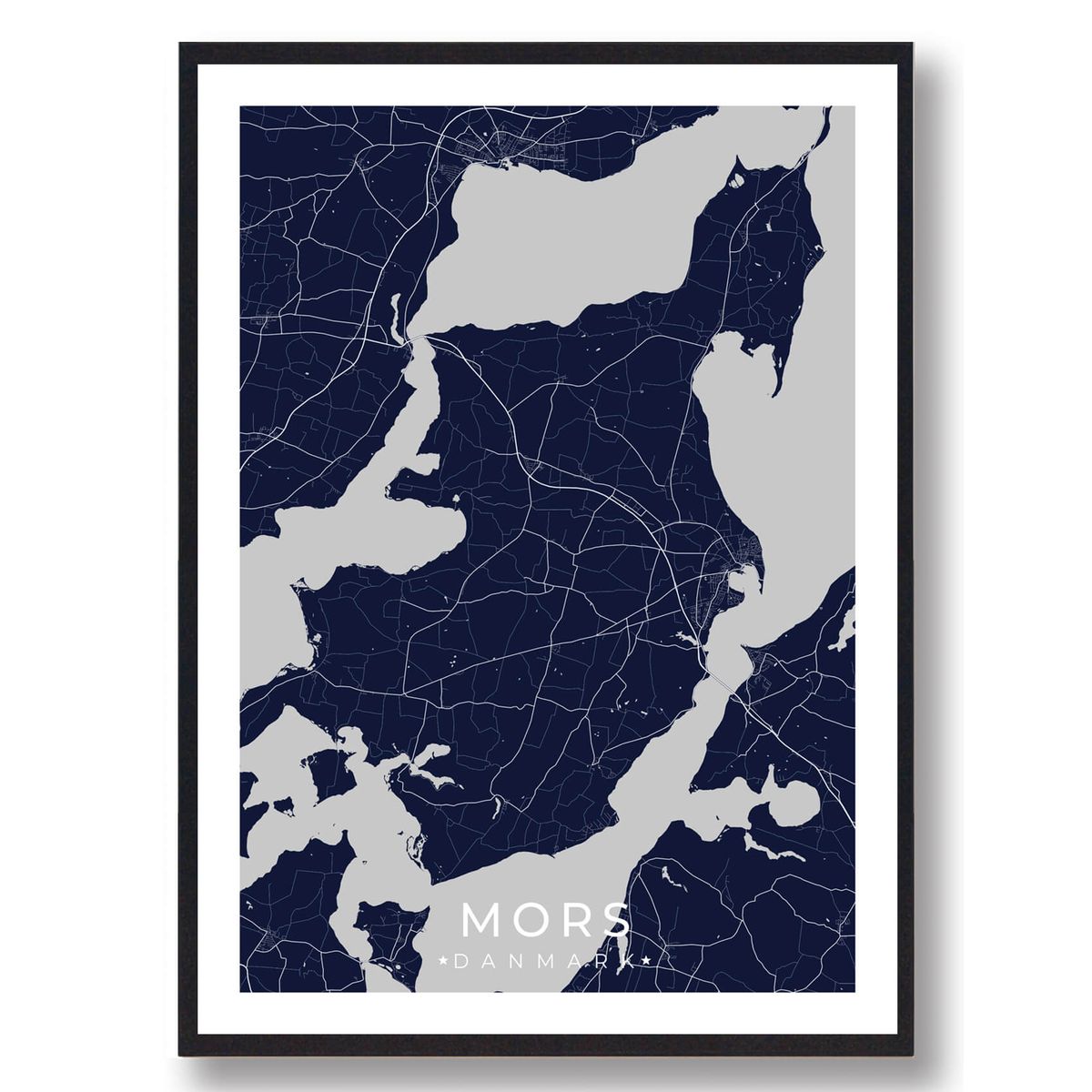 Mors plakat - mørkeblå (Størrelse: L - 50x70cm (B2))