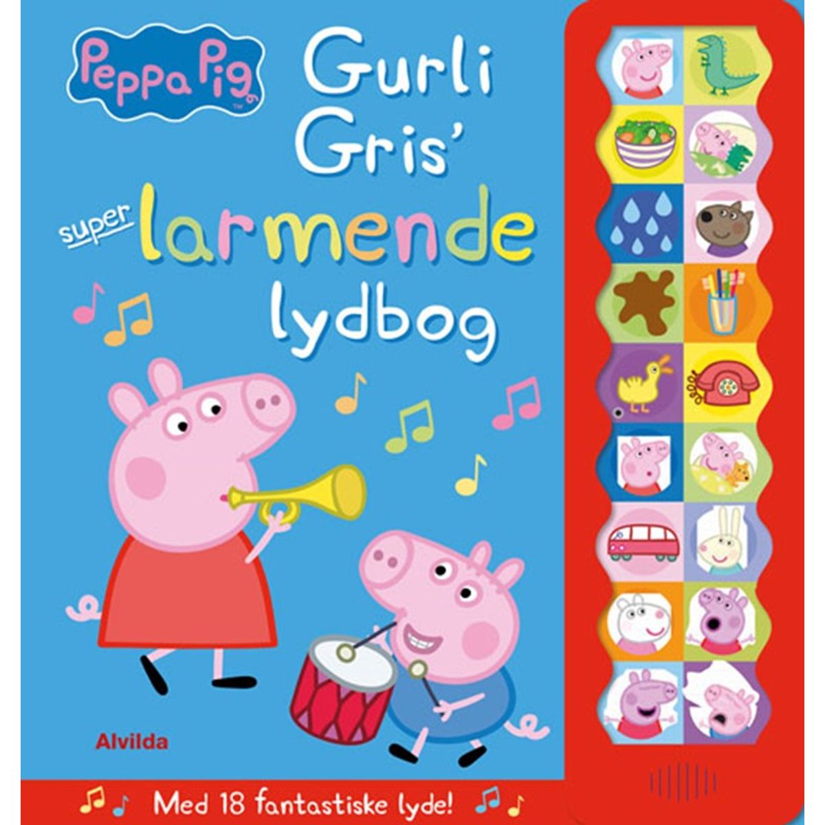 Peppa Pig - Gurli Gris' super-larmende lydbog (med 18 fantastiske lyde)