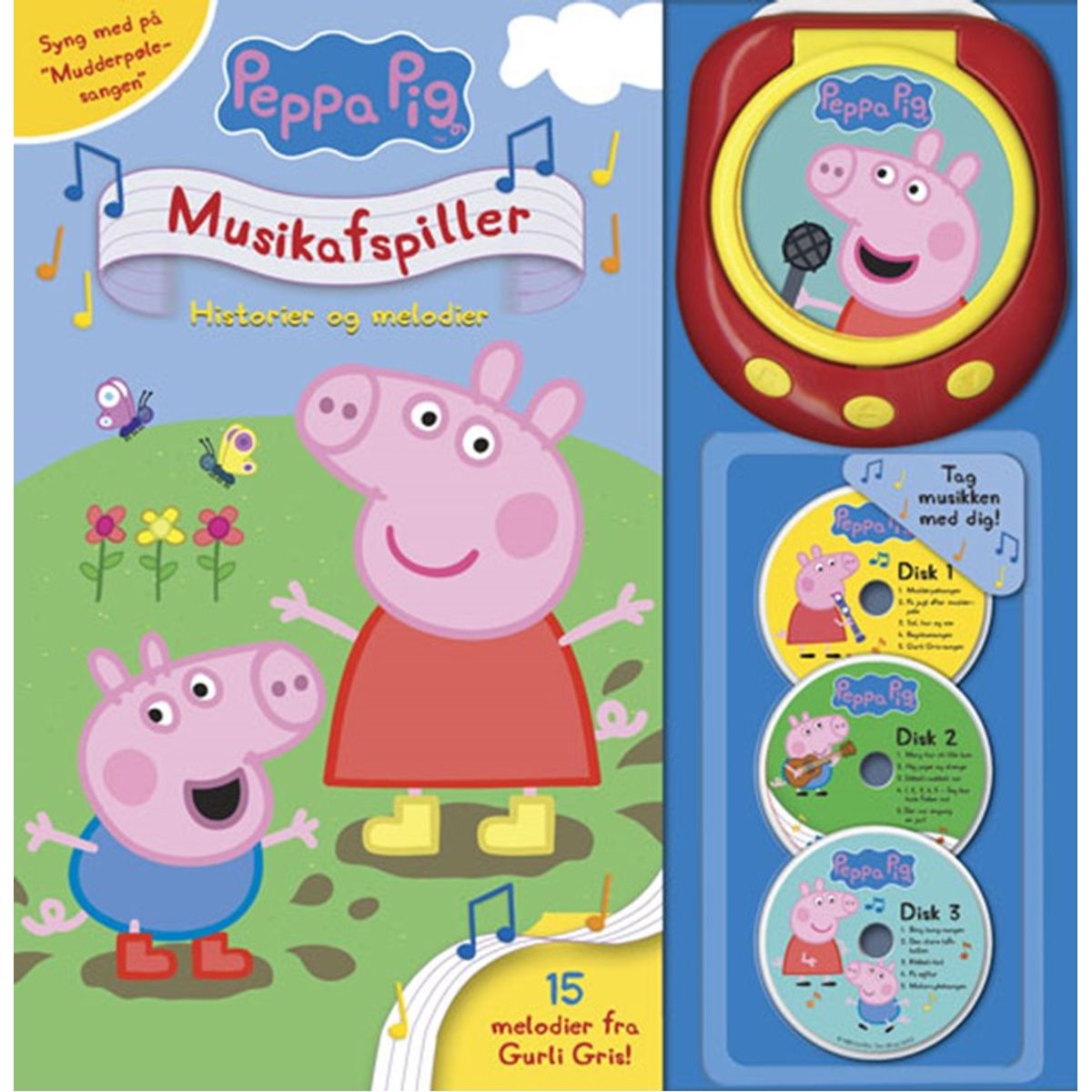 Peppa Pig - Gurli Gris musikafspiller - Historier og melodier (med 15 sange)