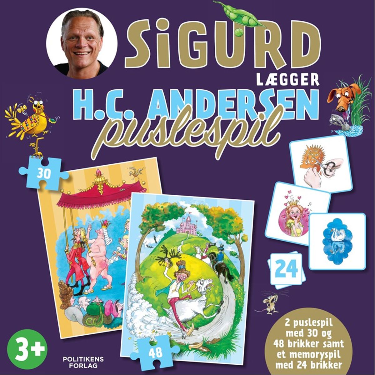 Sigurd lægger H.C. Andersen puslespil