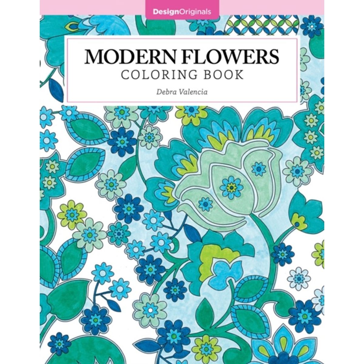 Modern Flowers Coloring Book