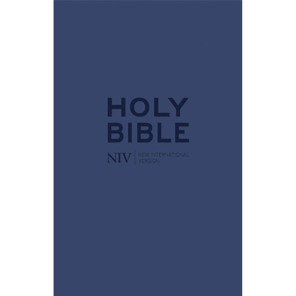 NIV Tiny Navy Soft-tone Bible with Zip