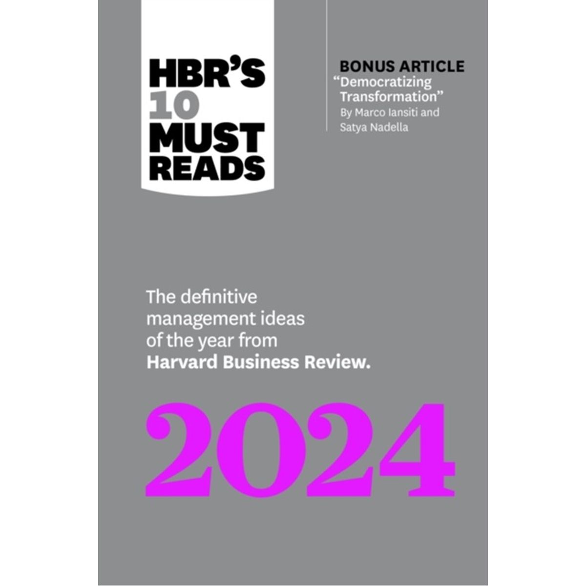 HBR's 10 Must Reads 2024