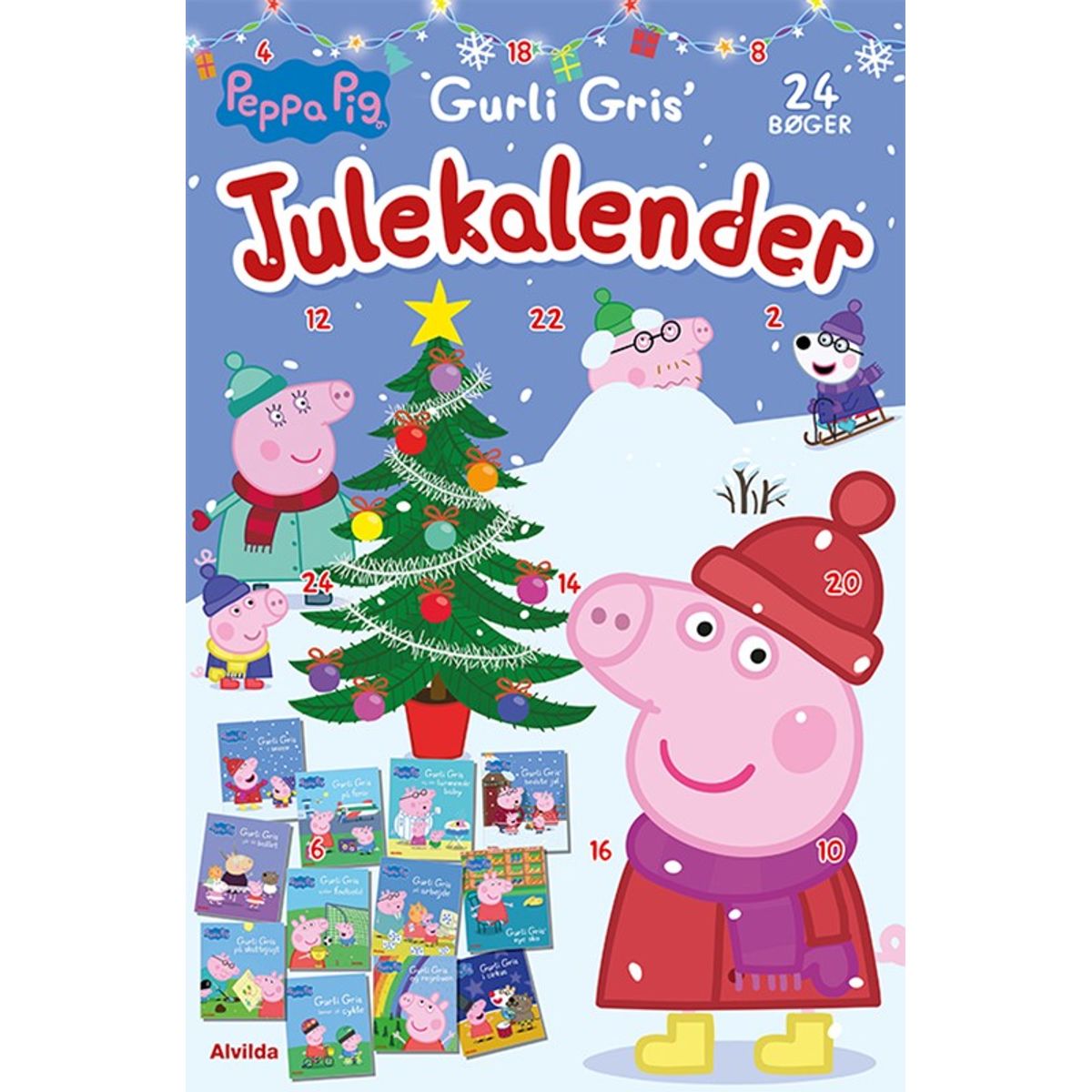 Peppa Pig - Gurli Gris' julekalender - med 24 billedbøger