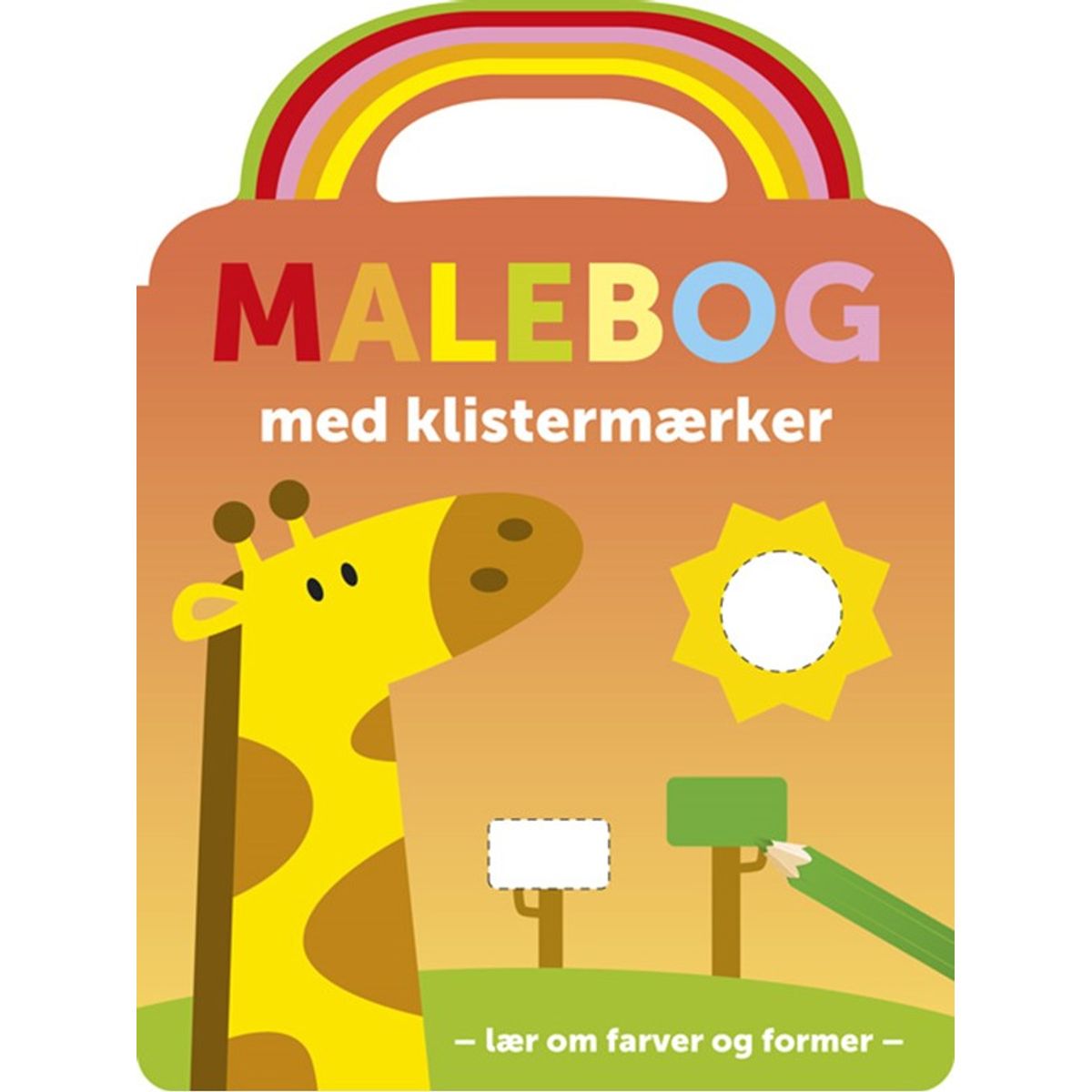 Malebog med klistermærker: Giraf