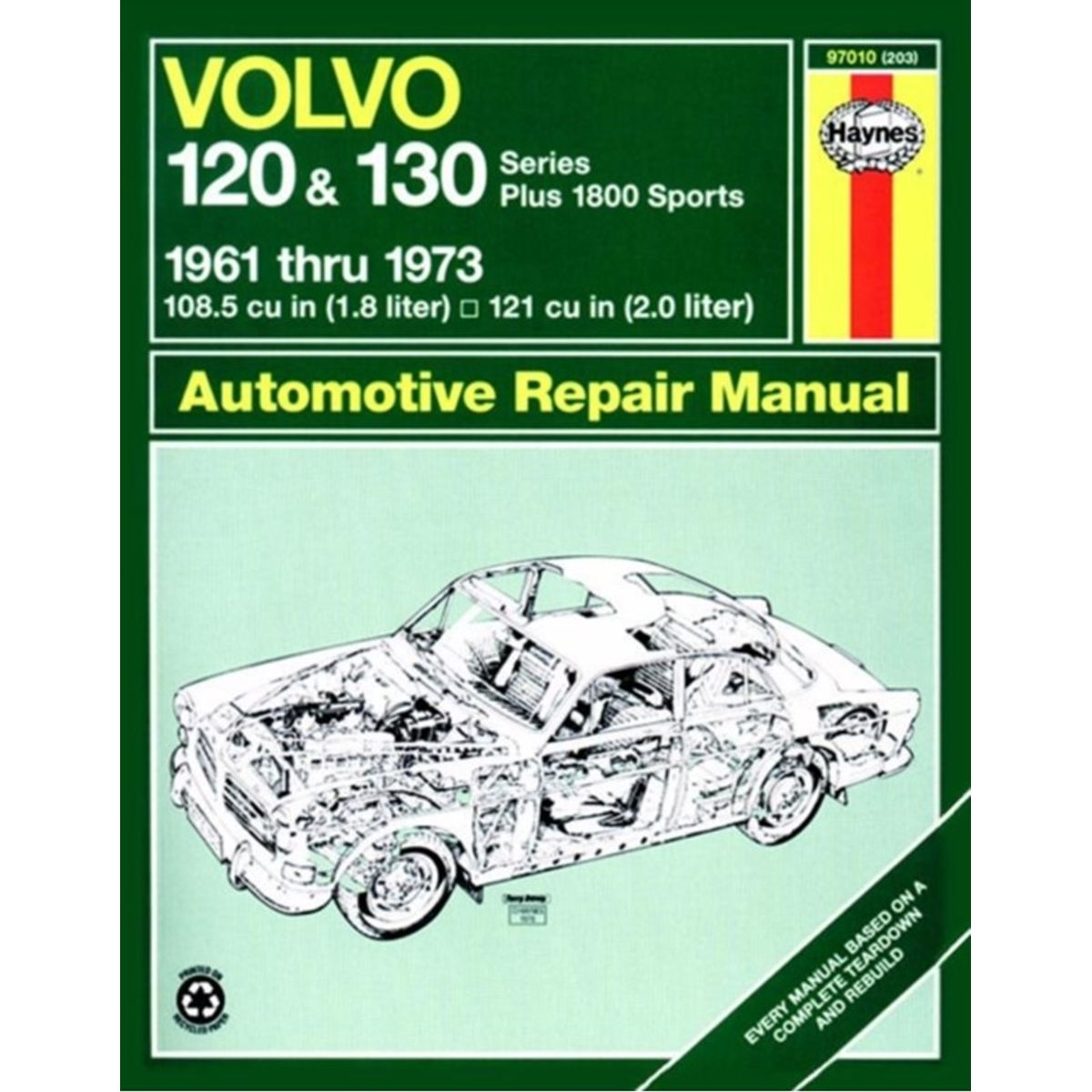 Volvo 120 & 130 Series (and P1800) (61 - 73) Haynes Repair Manual