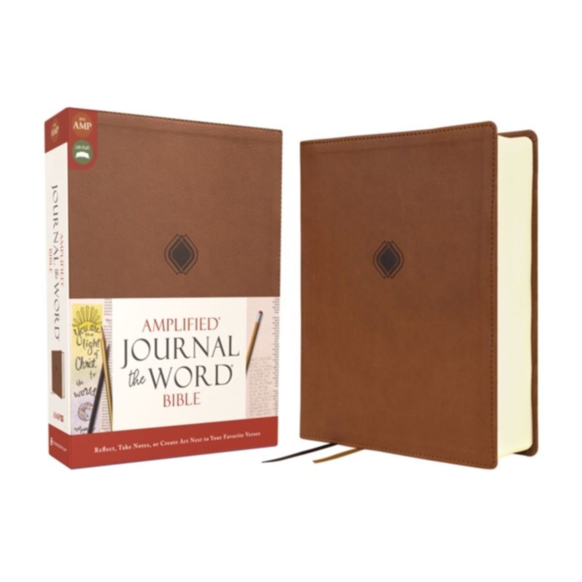 Amplified Journal the Word Bible, Leathersoft, Brown