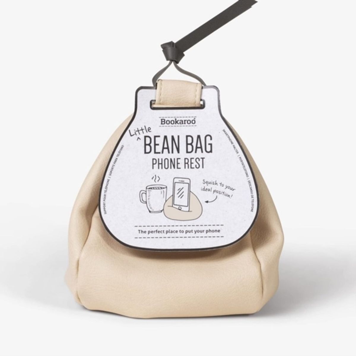 Bookaroo Little Bean Bag Phone Rest - Cream