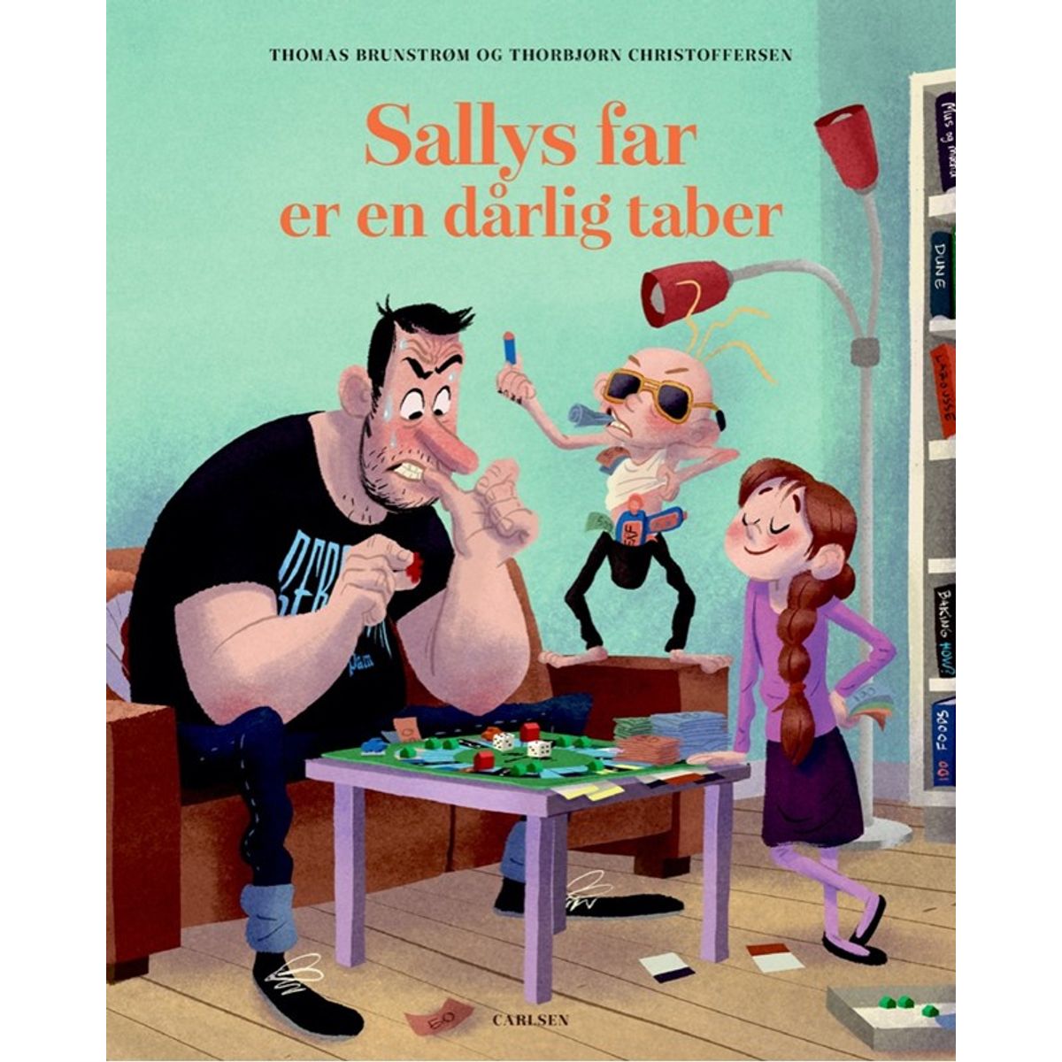 Sallys far er en dårlig taber