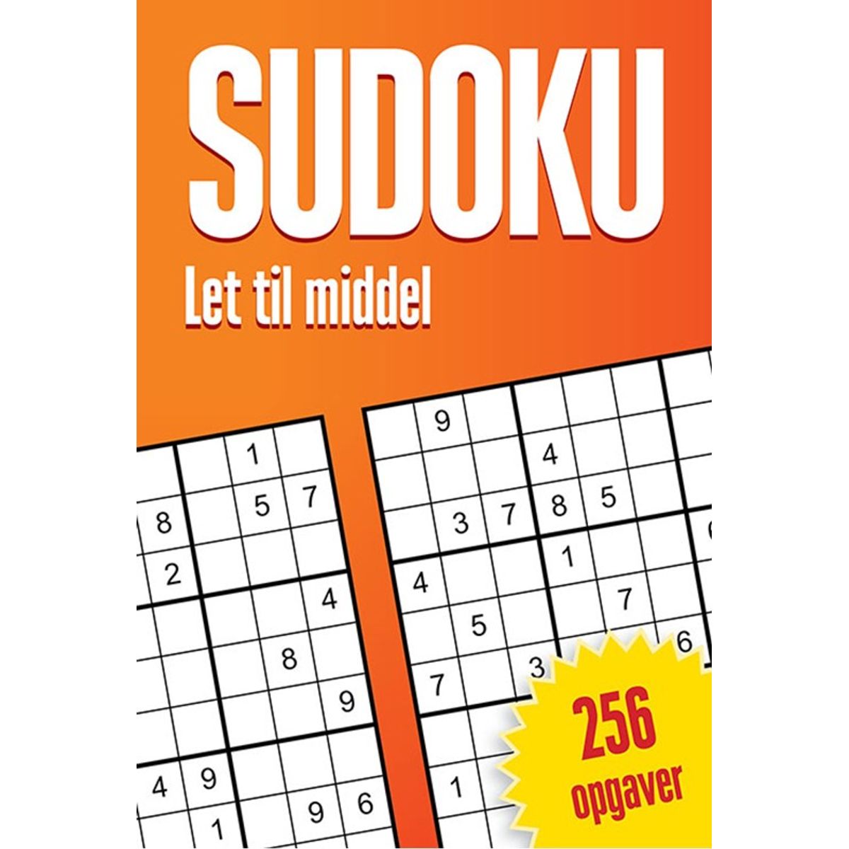 Sudoku - Let til middel, 256 opgaver