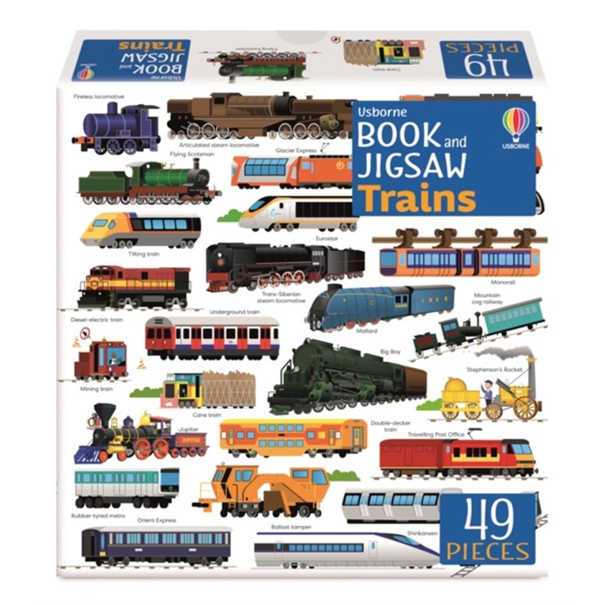 Usborne Book and Jigsaw Trains