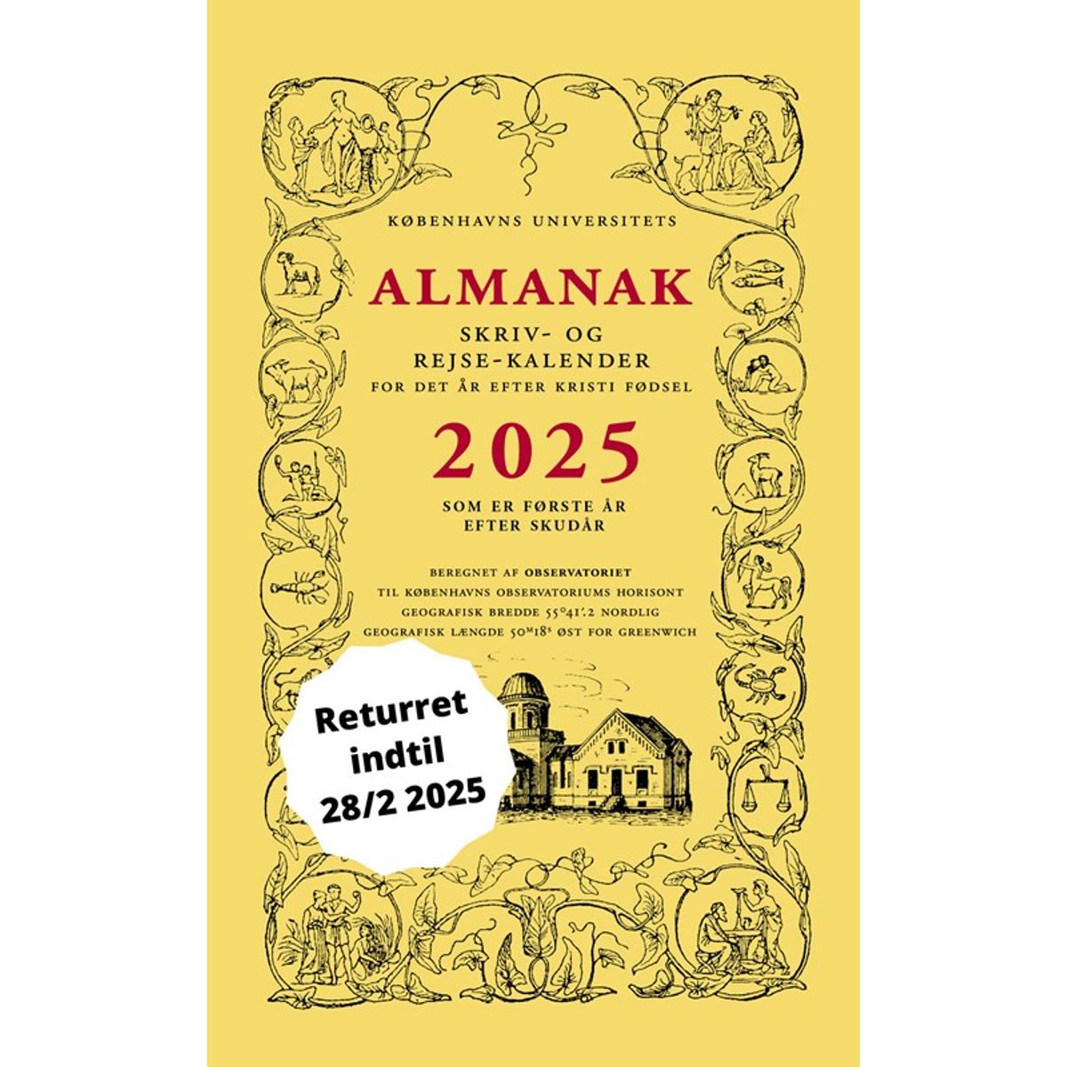 Universitetets Almanak Skriv- og Rejsekalender 2025