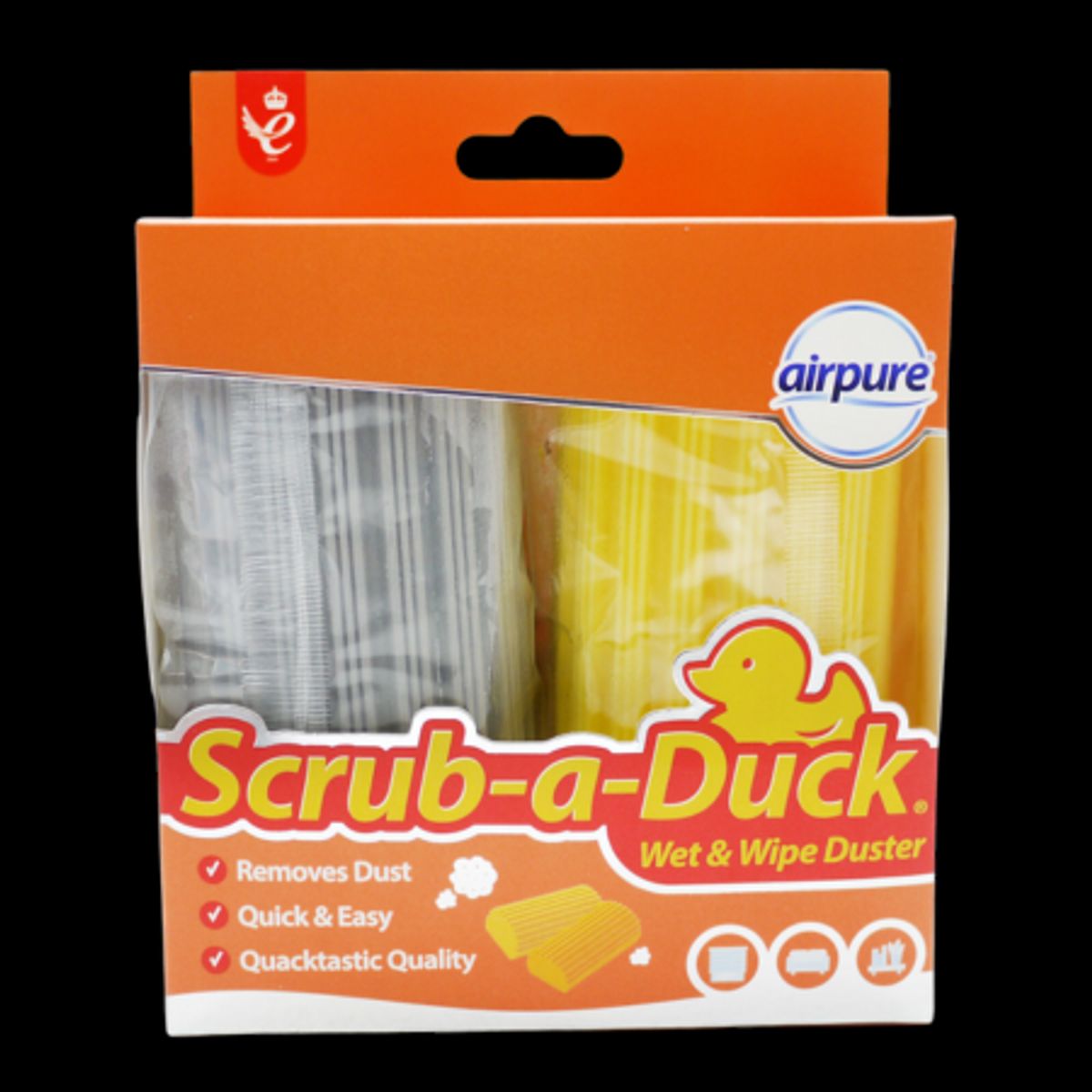 Airpure Scrub-a-Duck Duster Wet & Wip Klude - 2-pak