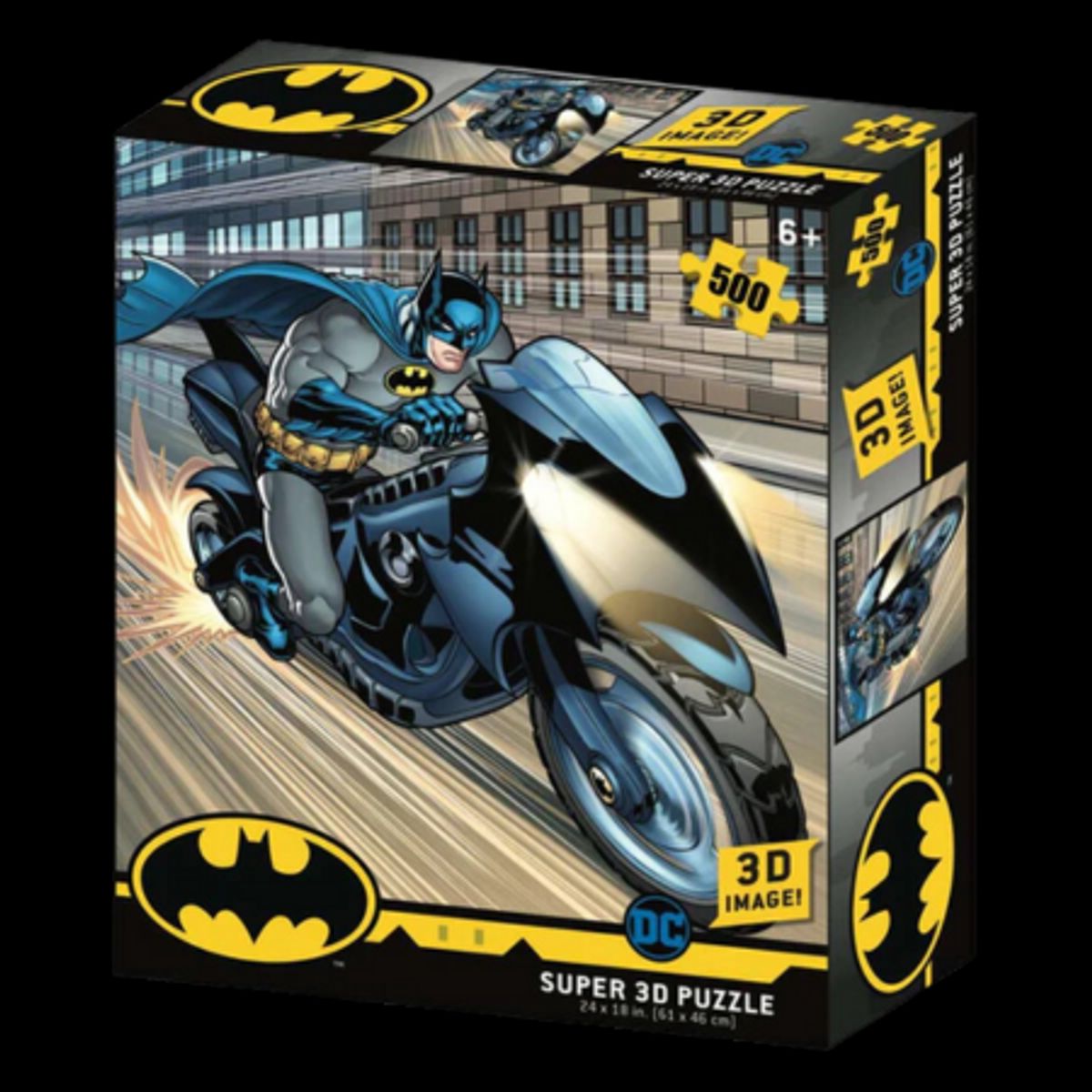 DC Batman Batcycle 500stk Puslespil - 3D Effekt