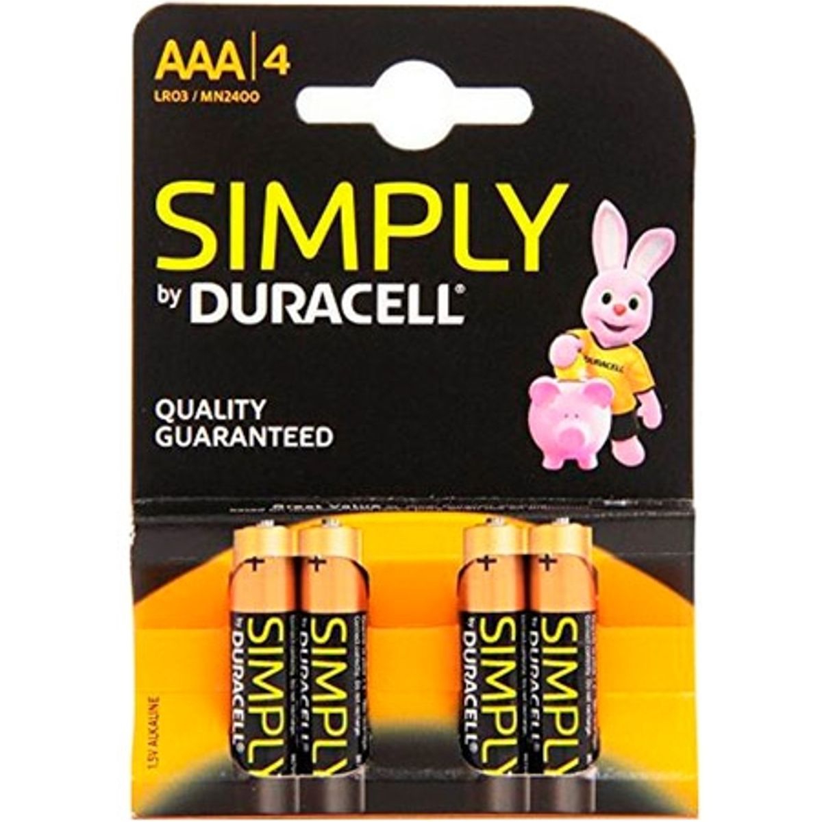 Duracell Simply AAA Batterier - 4 stk