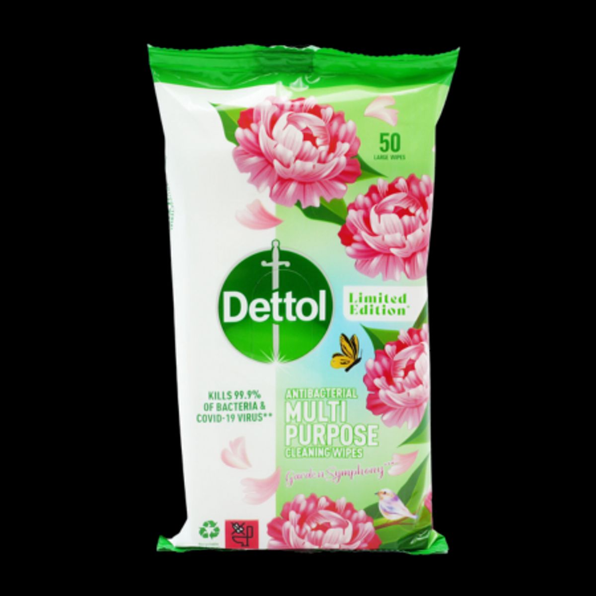 Dettol Multipurpose Garden Symphony Renseservietter - 50 stk.