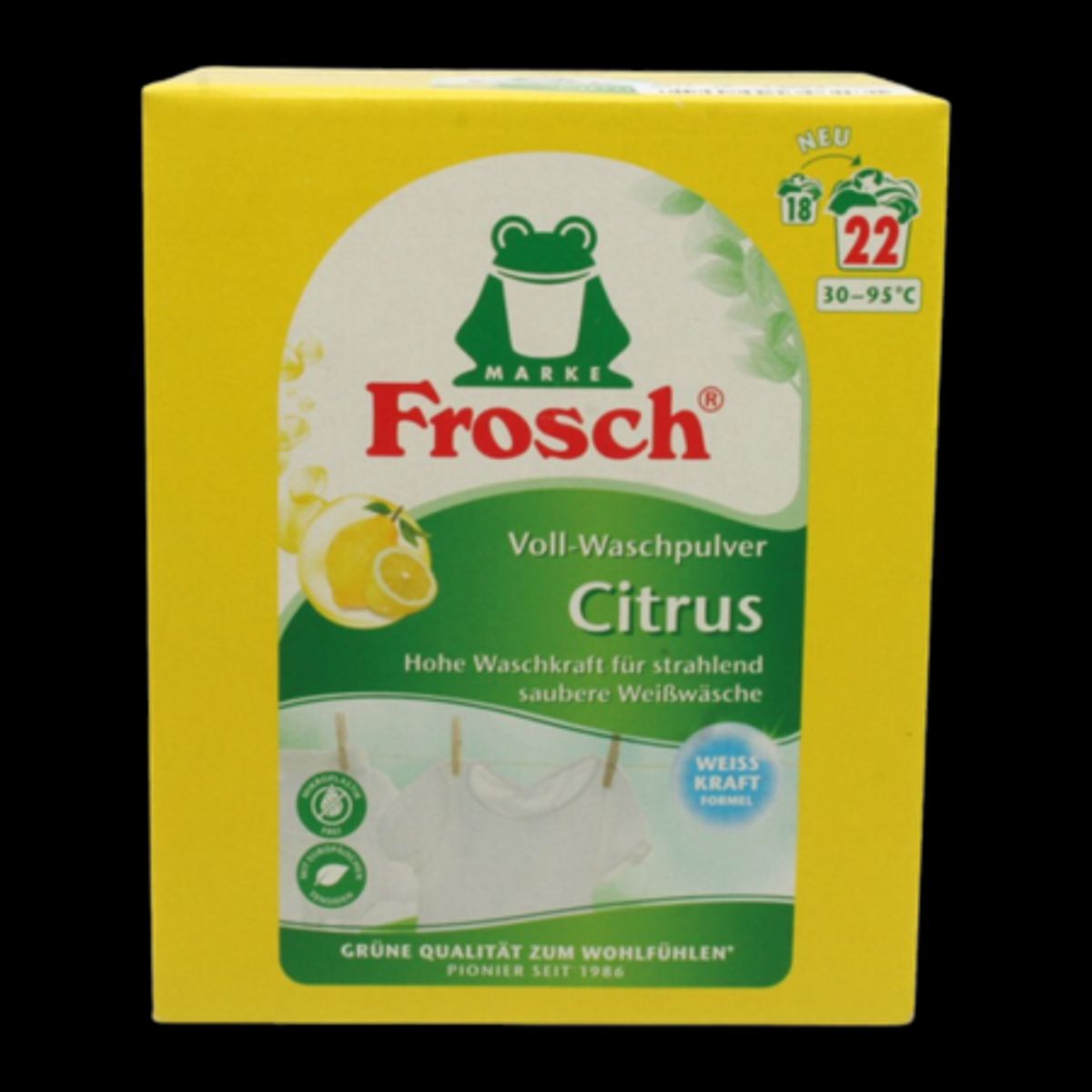 Frosch Citrus Vaskepulver - 1,45 kg