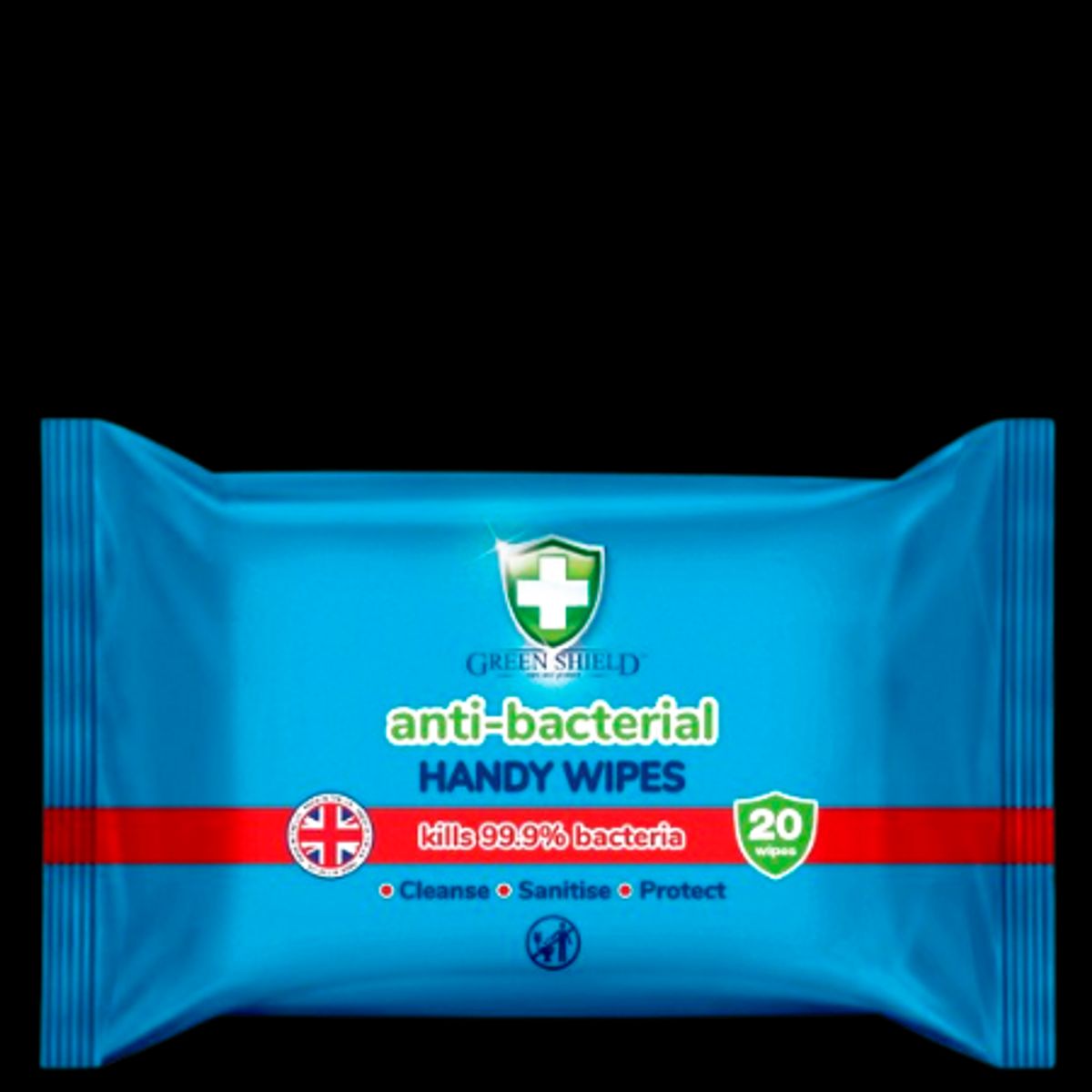 Green Shield Antibakterielle Renseservietter - 20 stk (Datovare)